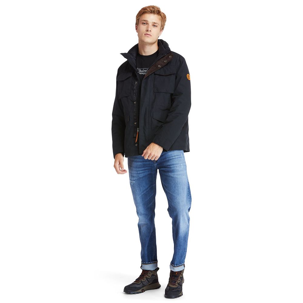 Timberland Mens Jackets Snowdon Peak 3-in-1 M65 Waterproof - Black - India VE0735146